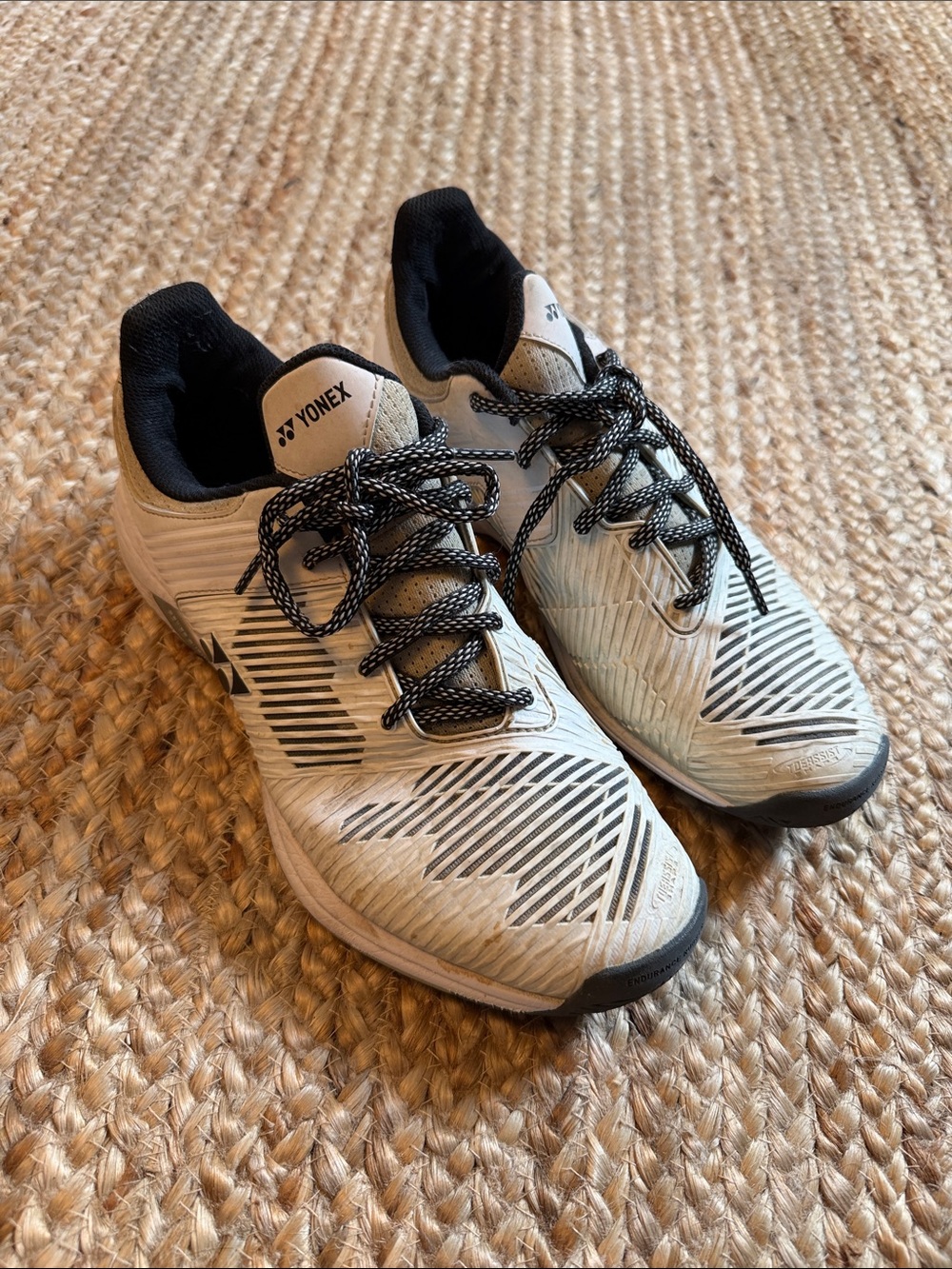 Yonex White and Black Athletic Shoes